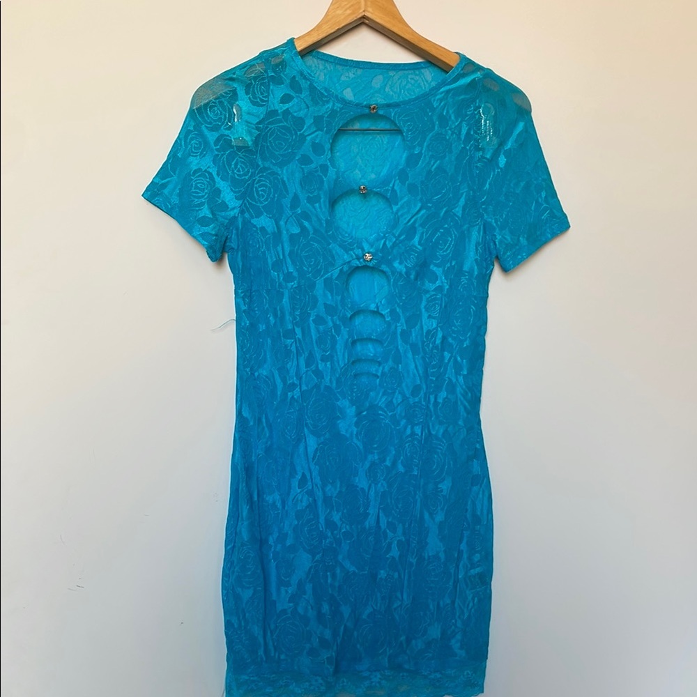 Blue Lace lingerie dress